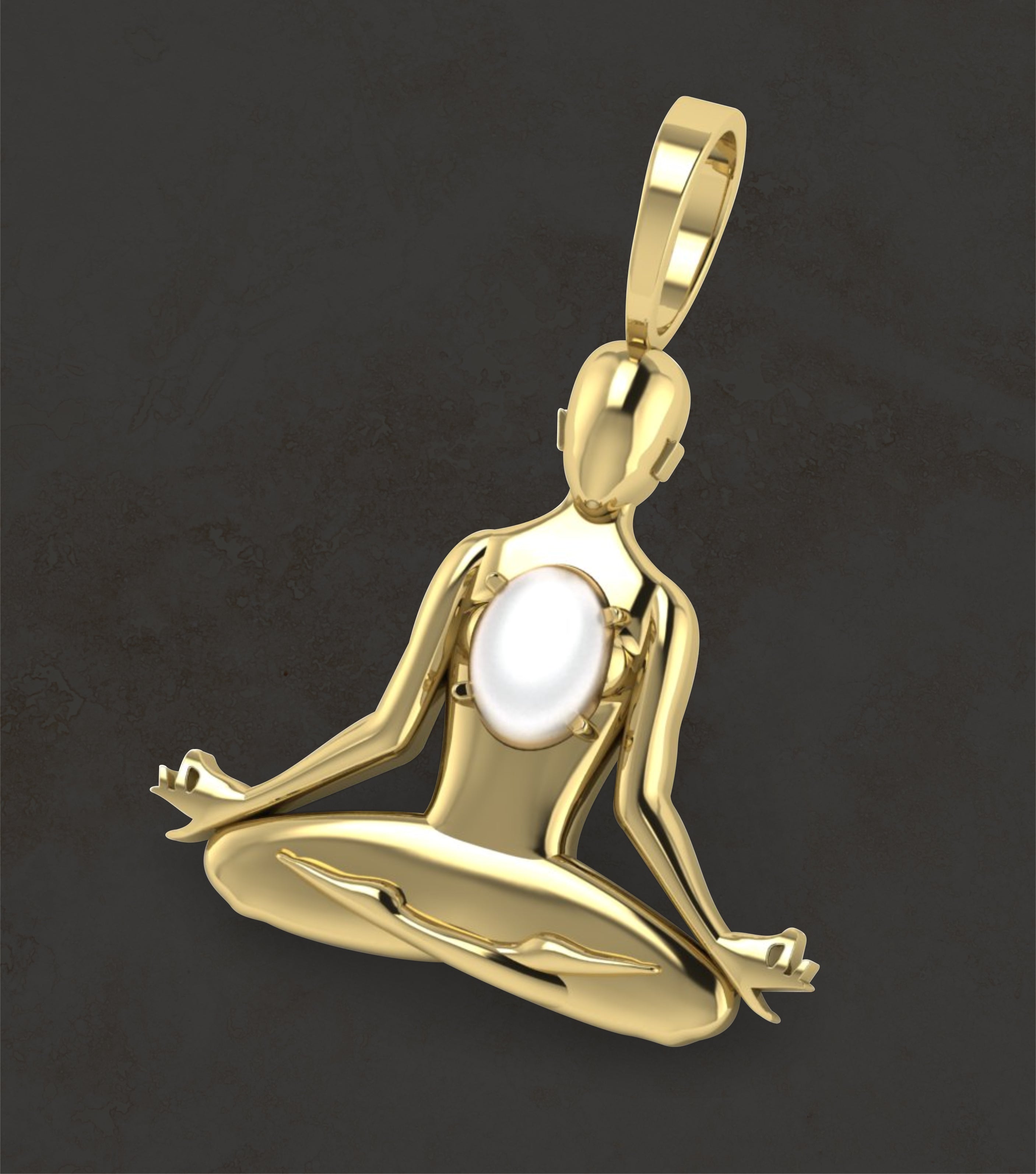 Padmasana "Lotus Pose" Pendant