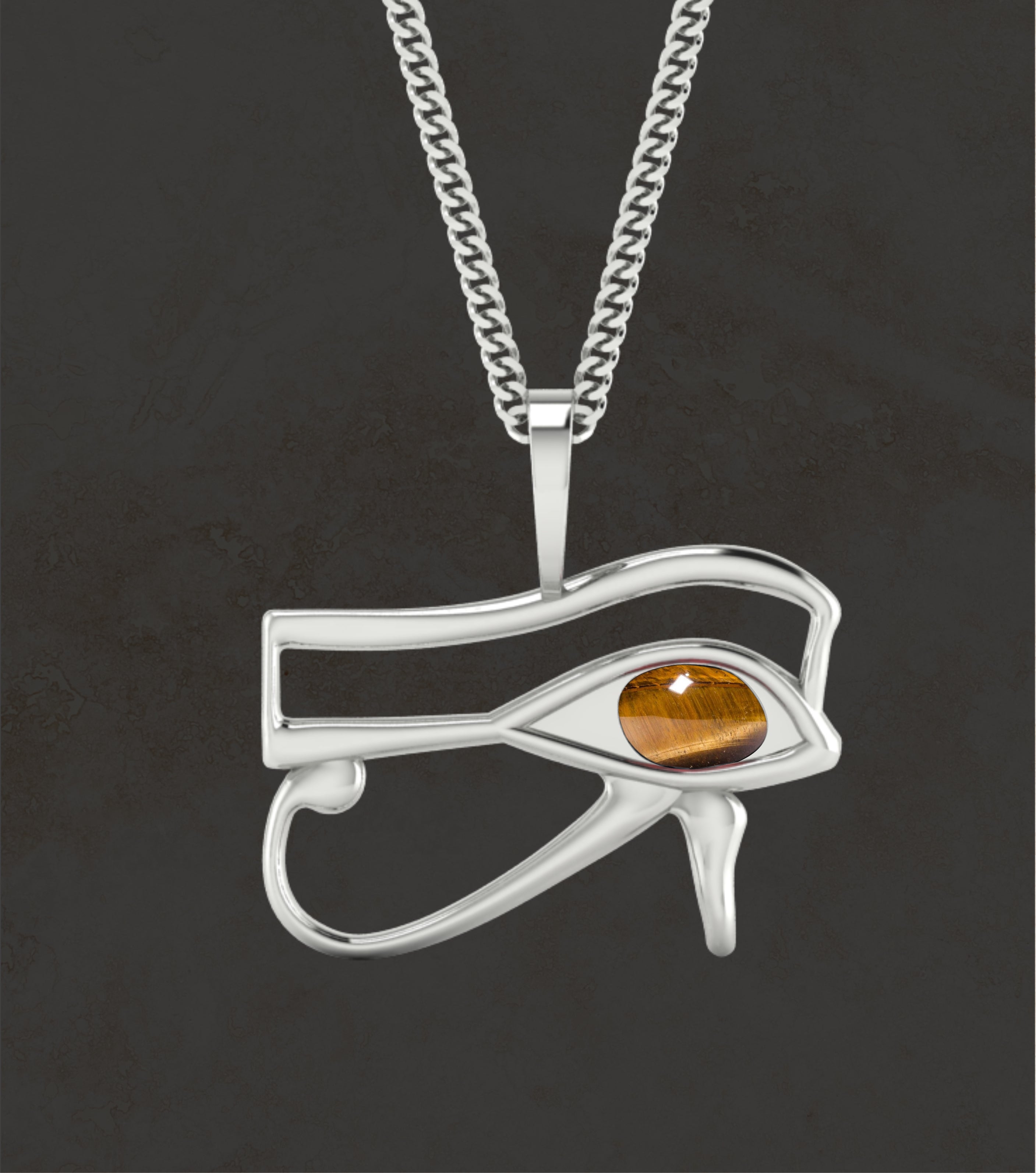 Sterling Silver Utchat "Eye of Heru" Pendant