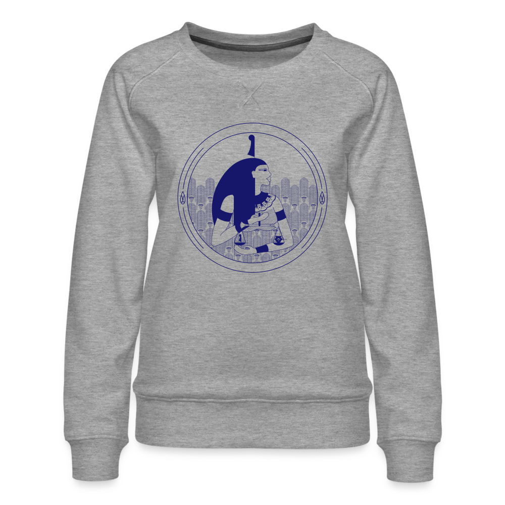 Women Maat Sweatshirt - heather grey