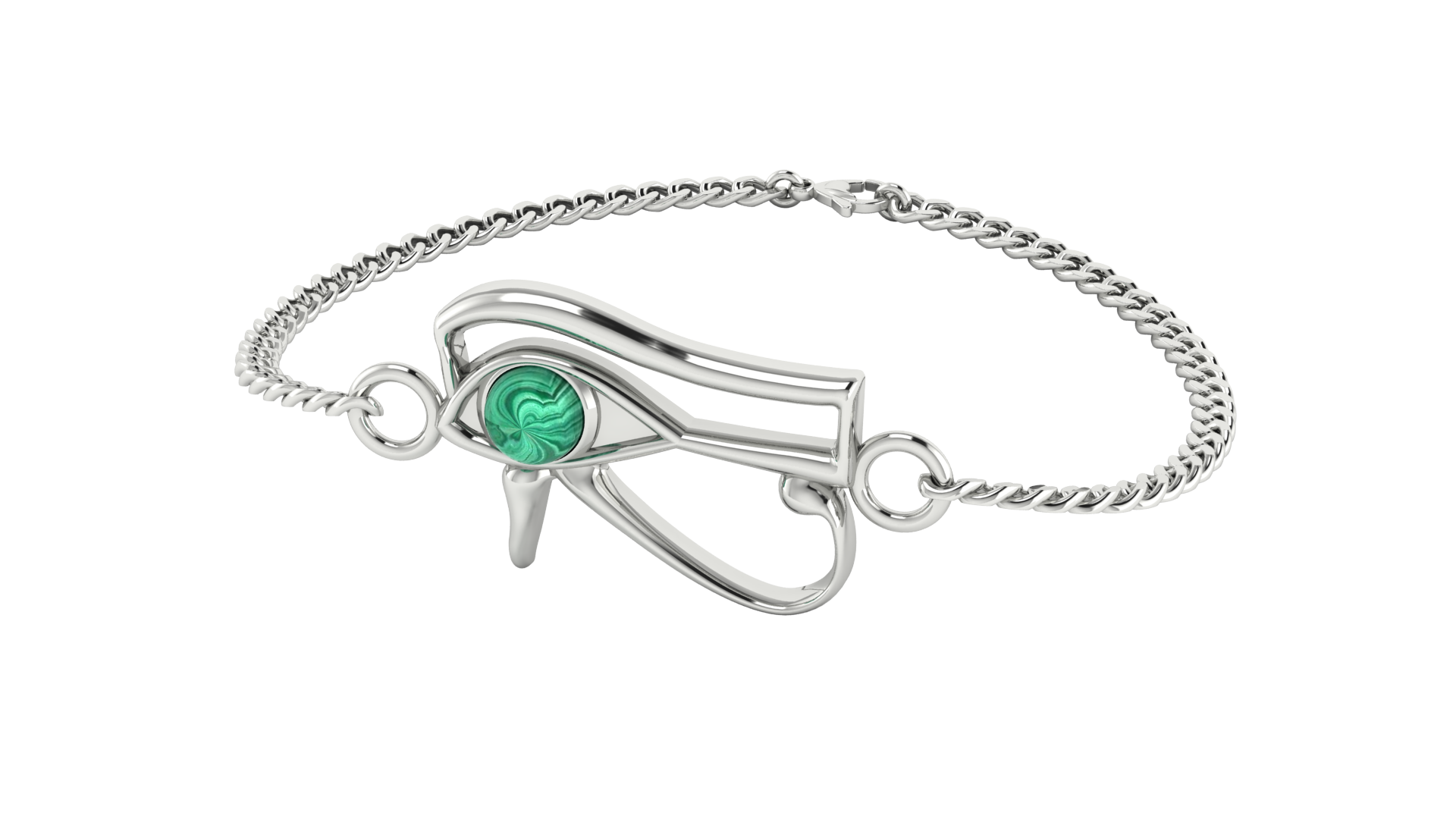 Sterling Silver Utchat Chain Bracelet